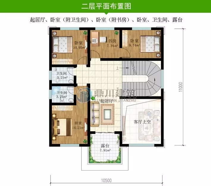 農村歐式三層復式帶露臺小別墅，造型經典又時尚（含平面圖）