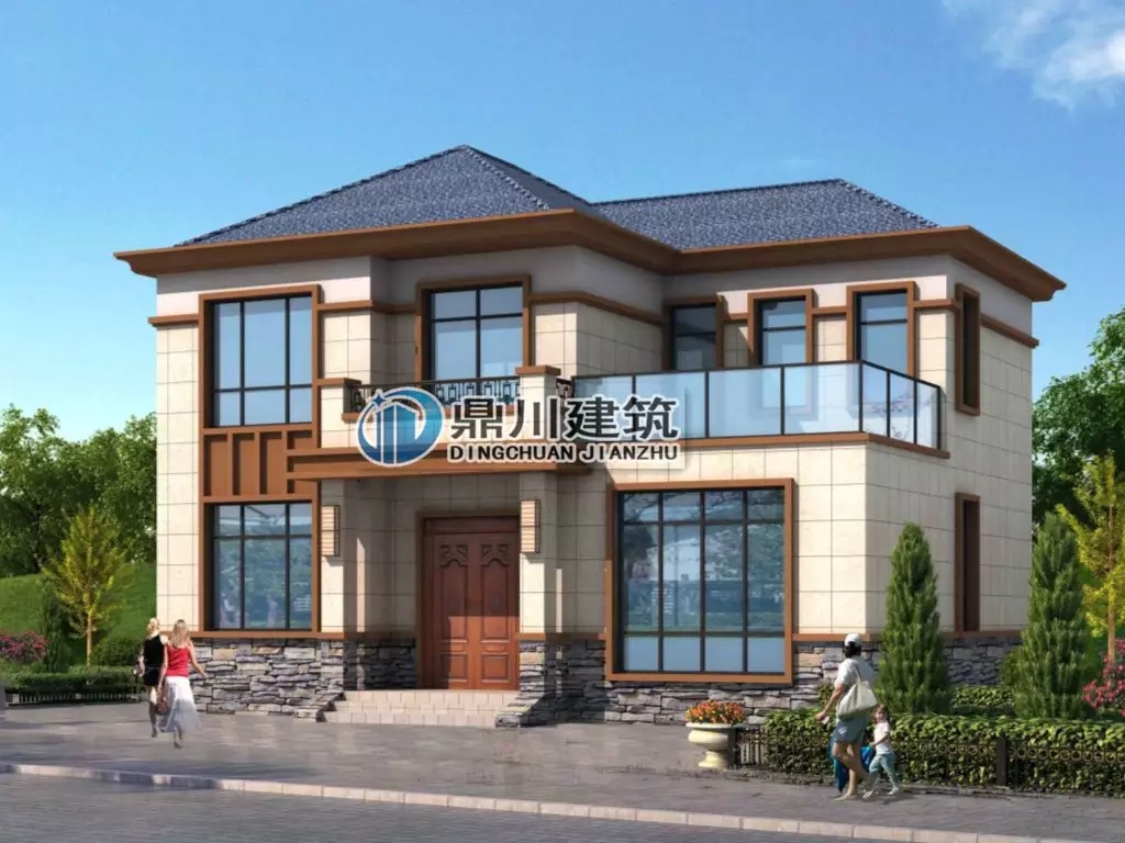 【新品】12×9 二層帶堂屋露臺經濟型小別墅，回村建只要26萬！